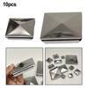 10pcs Fence Post Cover Waterproof Pyramid Column Covers For Decoration Furniture Decking Mailbox Lamp Post Handrail Stair