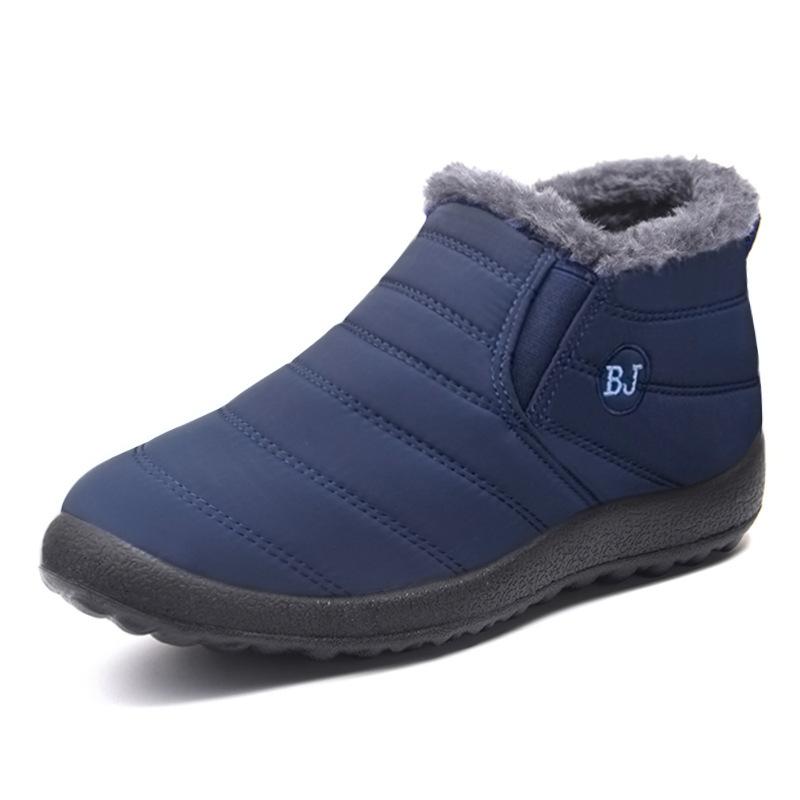 Cotton Shoes New Cold-proof Men's Shoes Couple Models Fleece Thickened Cotton Boots Polyurethane Warm Snow Boots Casual Short Boots