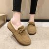 Winter Warm Shoes Fashion Low Top Flat Cotton Shoes Women Flats Casual Buckle Suede Comfort Platform Shoes