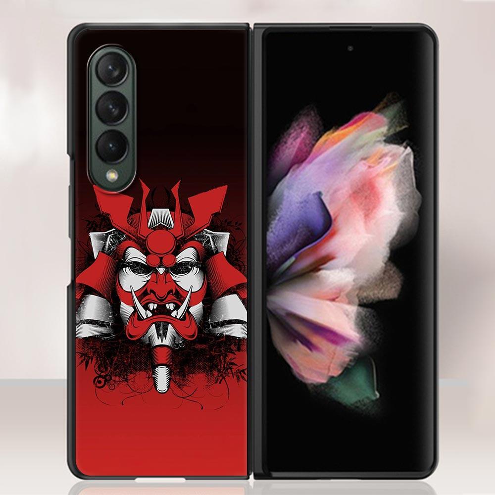 Zfold4 Art Японский самурайский чехол для Samsung Galaxy Z Fold3 5G Жесткий тонкий чехол Ультратонкий чехол для телефона Galaxy Z Fold 3