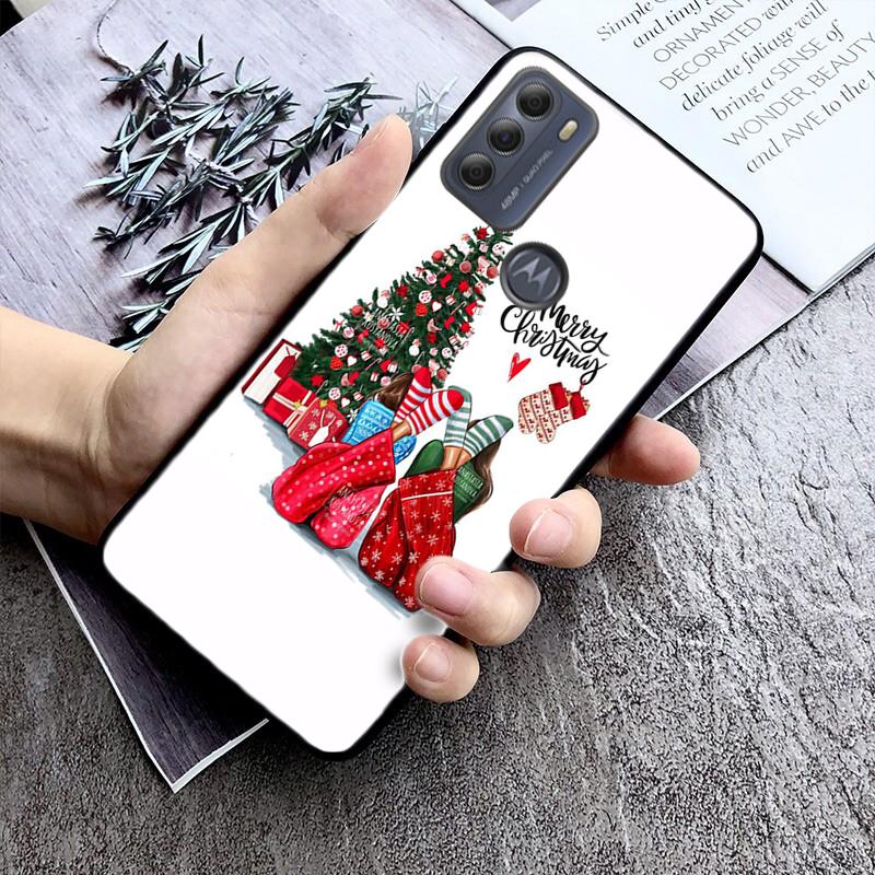 Чехол для телефона Christmas Girl для Moto G84 G23 G24 G31 G32 G41 G51 G52 G53 G54 G71 G82 G42 G62 G200 G Play G Stylus