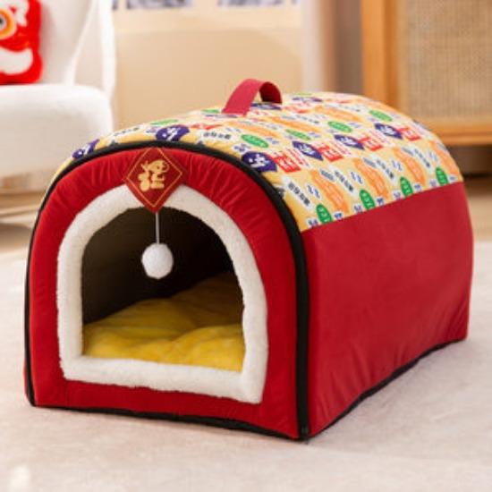 Большая собачья будка, зимняя теплая собачья будка, съемная и моющаяся собачья кровать, всесезонный большой собачий домик, кошачья будка, товары для животных