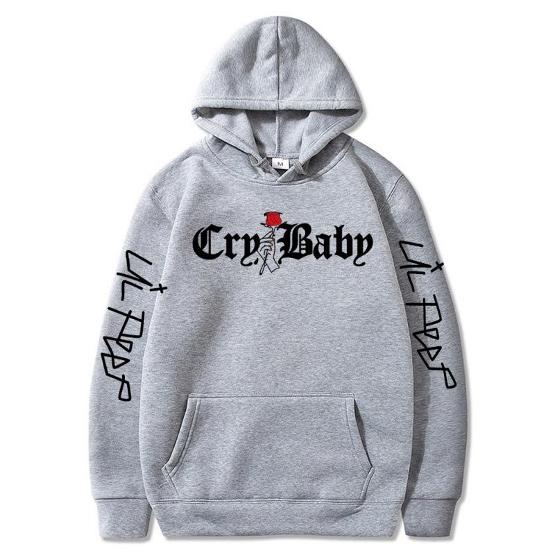 Мужские толстовки 2021 Lil.Peep Rose Cry Baby Hoodie