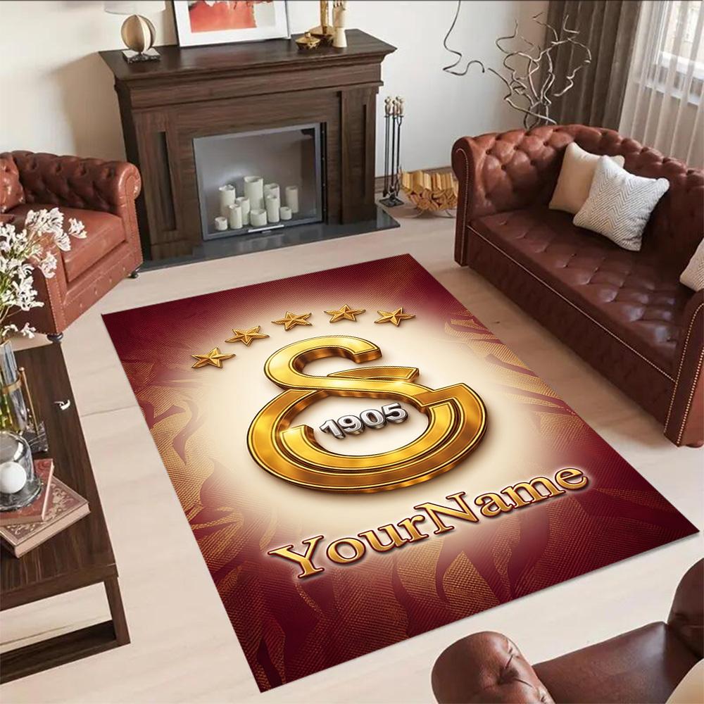 Galatasaray Customize Your Name Floor Mat Perfect For Dormitory Balcony Bedrooms Entryway Antislip Rug Office Home Decor