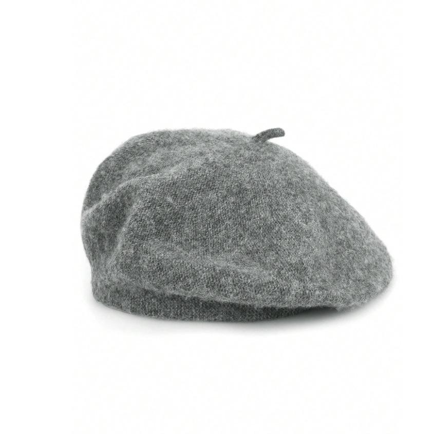 Винтажный британский женский шерстяной берет: Вязаная шляпа художника для осенне-зимнего тепла