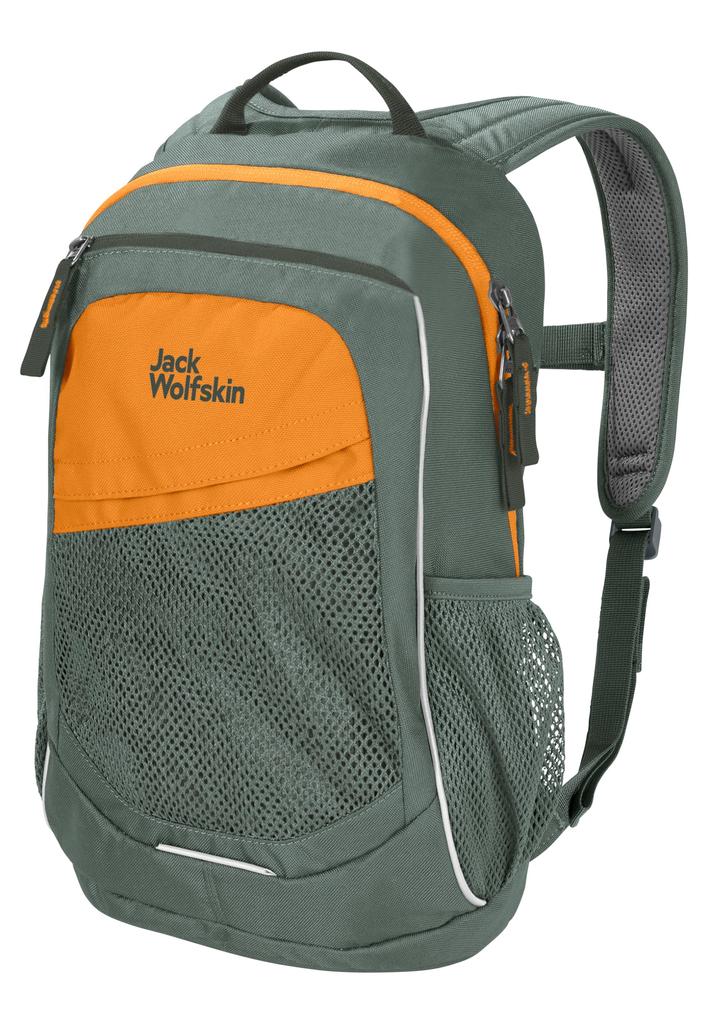 Детский рюкзак 10л TRACK Safety зеленый [Jack Wolfskin] (Отражающая печать) [2009212 / ДЖЕК] 4311_hedge