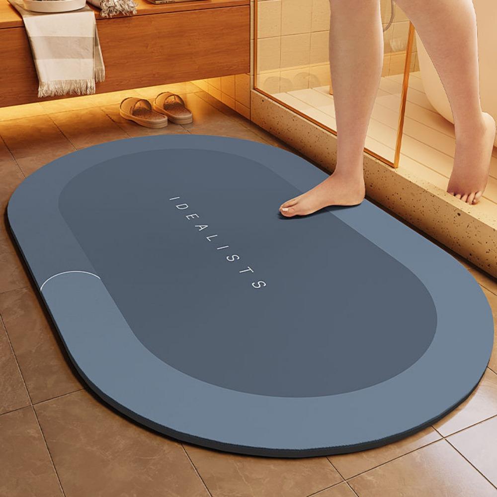 2 шт. Мягкая диатомовая грязепоглощающая подкладка, нескользящая, быстросохнущая, грязеотталкивающая, простая в уходе подкладка для пола