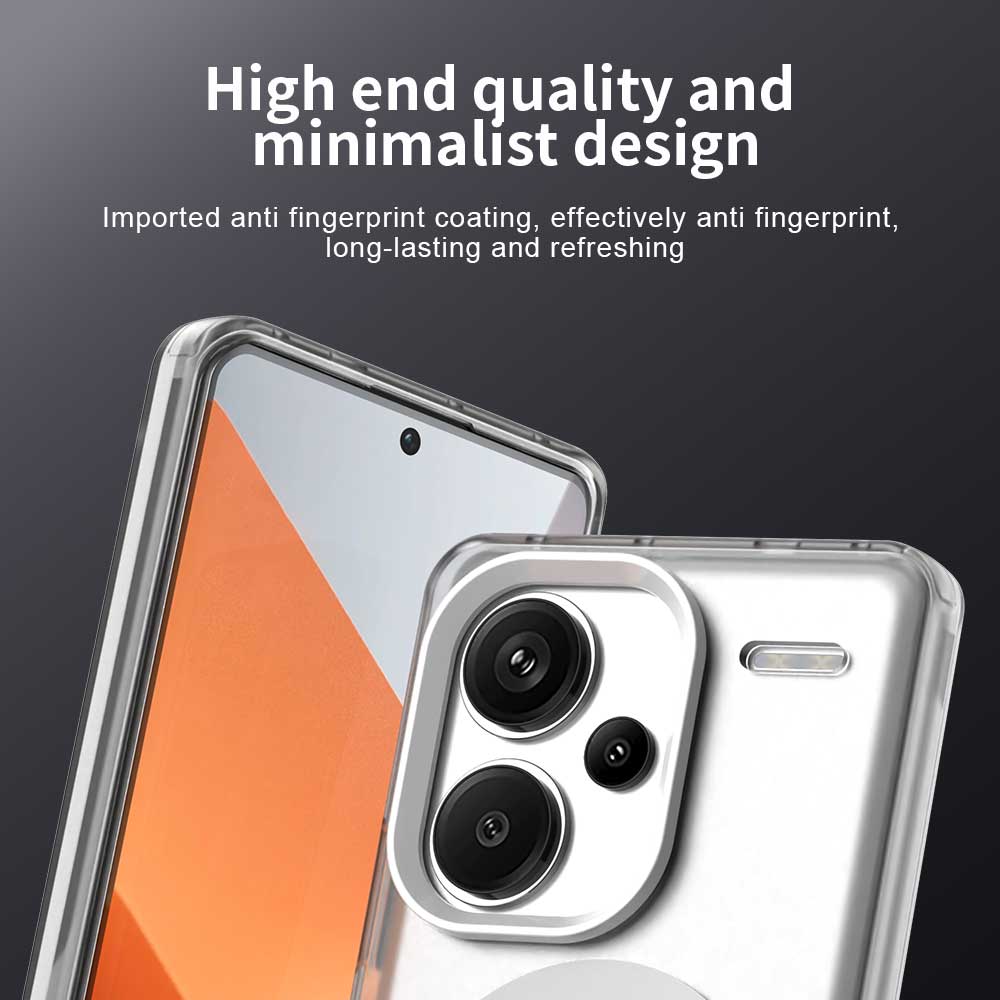 Чехол для Xiaomi Redmi Note 13 Pro+ 5G, совместимый с MagSafe, ПК+ТПУ+ПЭТ, противоударный чехол для телефона