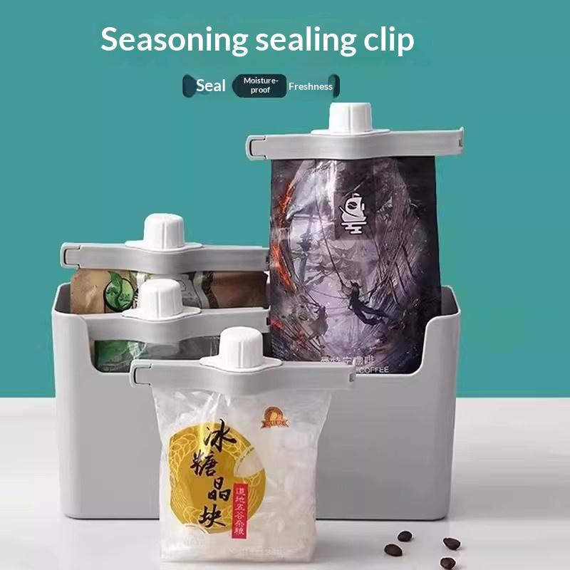 3/5Pcs Food Bag Sealing Clips with Pour Spout for Dog Cat Food Kitchen Seasoning Storage