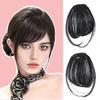 Forehead Slanted Bangs No Trace Lightweight Wig Piece Women's Synthetic Bangs Wig Naturally Fluffy Suitable for Any Occasion