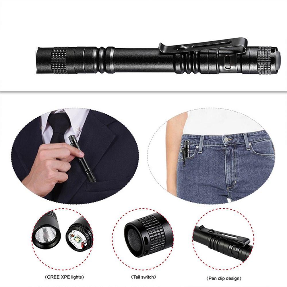 Waterproof LED Flashlight Portable Strong Light Flashlight Torch Light Small Flashlight  Outdoor
