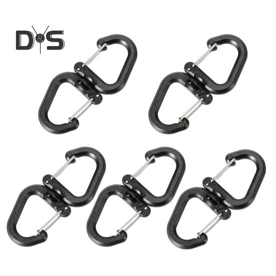 1/5 шт. вращающийся на 360 градусов крючок портативный легкий открытый кемпинг походный S-образный поворотный крючок вешалка пряжка для подвешивания кемпинговые аксессуары