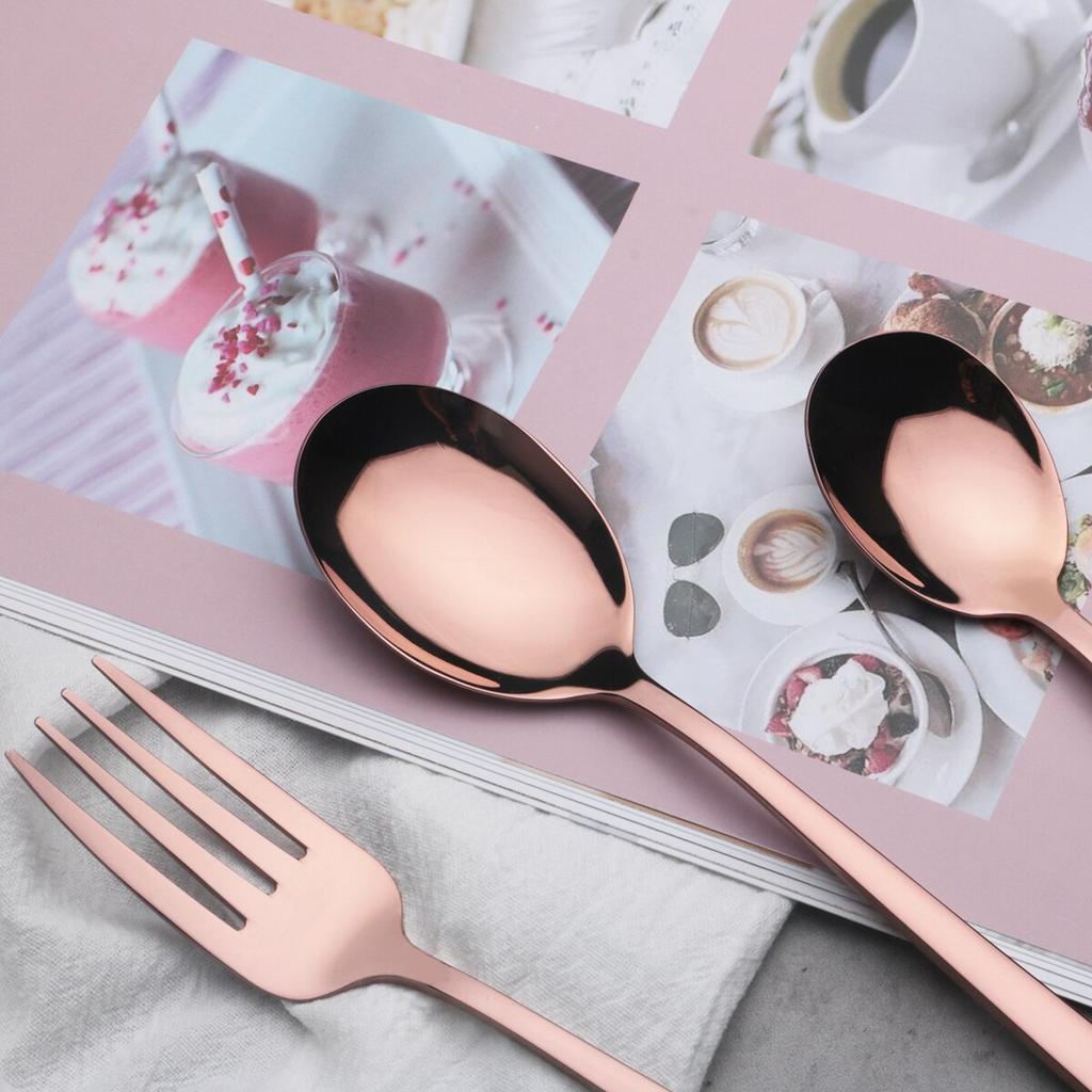 5/10/20 Pcs Colorful Dinnerware Cutlery Set 304 Stainless Steel Flatware Set Mirror Knife Fork Spoon Tableware Set Kitchen Silverware