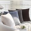 Thin Straight Pillow Case Living Room Sofa Pillow Back Cushion Solid Color Cushion Home Soft Decoration