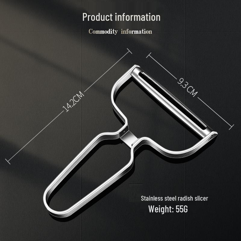 Stainless Steel Wide Mouth Slicer & Peeler for Vegetables & Meat Rolls