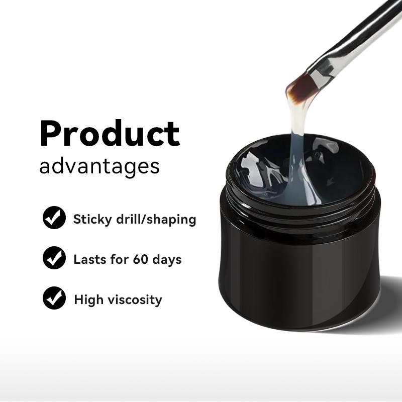 JTING Professional Nail Rhinestone Gel Polish Glue Adhesive Gel OEM Custom Logo 15ml Nail Gel Glue Bottles Private Label