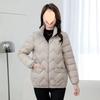 Женская легкая маленькая стеганая куртка, короткая пуховая стеганая куртка, осенне-зимняя куртка больших размеров, стеганая куртка