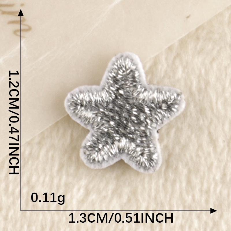 Вышитая нашивка «Звезда и сердце» — аксессуар для одежды в корейском стиле своими руками