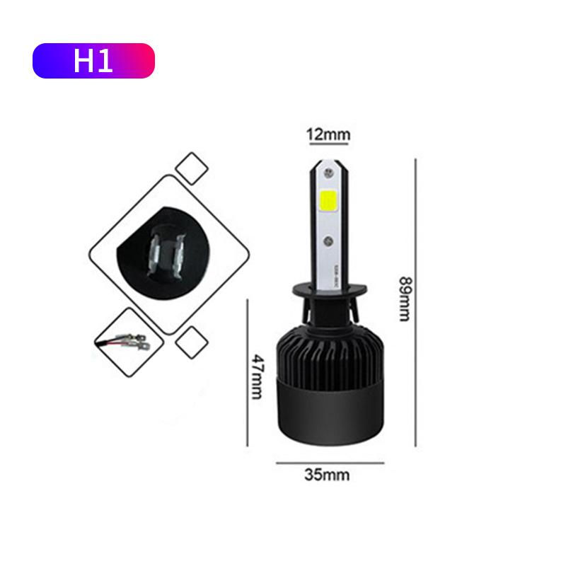 2 шт. супер яркие светодиодные фары автомобиля 10000LM 50 Вт H4 H1 H7 H8 H9 H11 H16 Canbus 9005 HB3 9006 HB4 Противотуманные фары 3000 К 4300 К 6000 К 8000 К