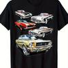 American Muscle Cars Vintage Classic T Shirt Same Style For Unisex And Wome Vintage Unisex Versatile Slightly Homme
