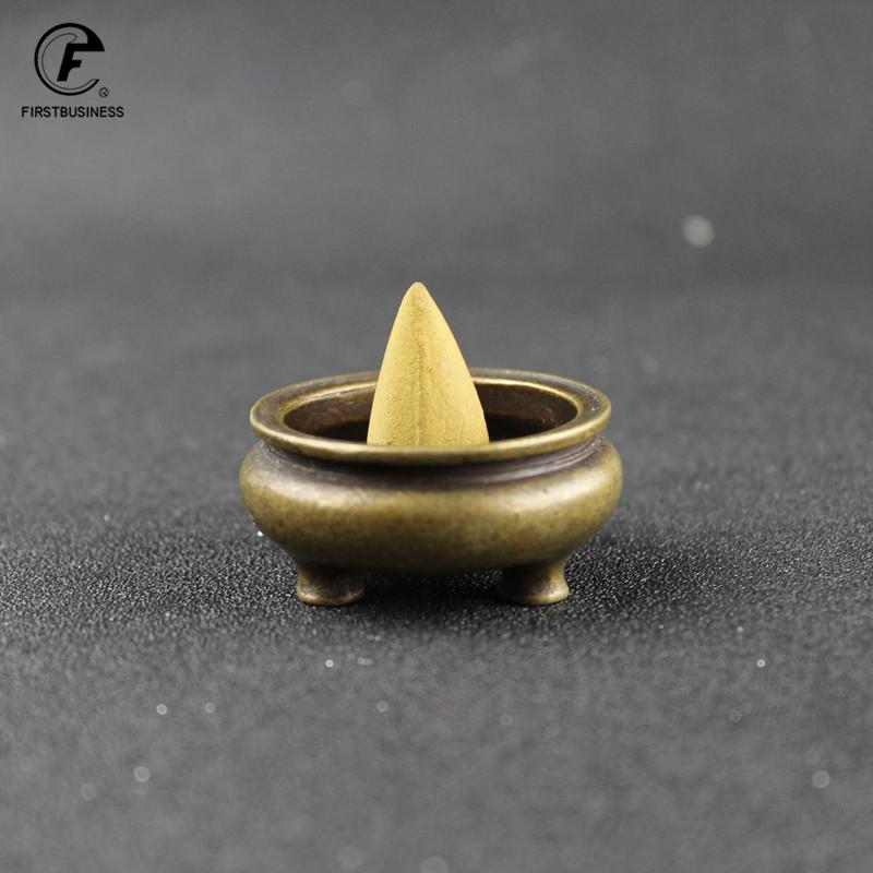 Ретро медные курильницы Портативный бронзовый кадило Буддизм Держатель для благовоний Домашний Чайный домик Йога-студия Медная курильница Домашний декор