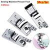 3Pcs/Set Metal Sewing Machine Presser Foot  for Household Multi-Function Sewing Machines