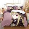 Комплект постельного белья Yamada-kun And The Seven Witches Мультяшный Аниме Комплект из трех предметов Взрослый Детский Спальня Комплекты пододеяльников 3D Каваи Девочки