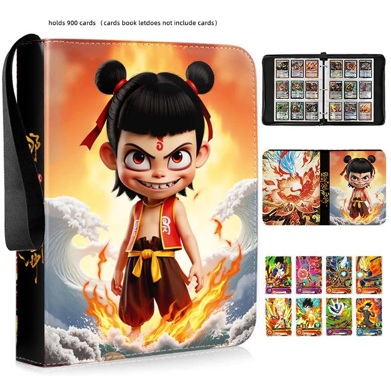 Ne Zha 2 Mo Tong Nao Hai Card Binder 9 Pocket Trading Card Anime Card Binder with 50 Inner Pages Zipper Holder Up To 900 Cards