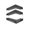 Fireplace Grille KRATKI LUFT Graphite 9x60x40 Left Ventilation Set of 3 Pcs