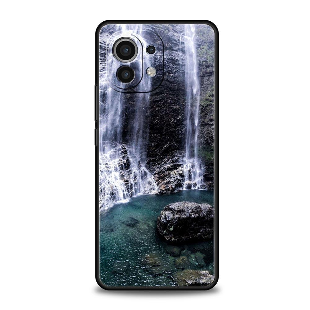 Для Xiaomi Mi 13 12T 10 12 Lite 11 10T 11X 11T Pro 9T чехол для телефона водопад природа деревья корабль Poco X3 NFC X4 F3 F4 M3 M4 5G чехол