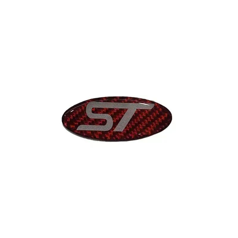 Car Sticker Carbon Fiber Car Steering Wheel Stickers for Ford Mondeo Mk3 Escape Ecosport Edge Focus Ranger Fiesta Kuga Roush Emb