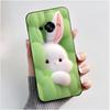 Для Oukitel C59 Чехол Oukitel C59 Pro Обложка Роскошный Милый Любовь Кролик Забавный Узор Черный ТПУ Мягкий Силикон Защитный Чехол для Телефона
