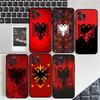 Албания Албанцы Флаг Чехол для Телефона Для Iphone 16 15 17 13 14 12 11 Pro Max Plus Черный Чехол
