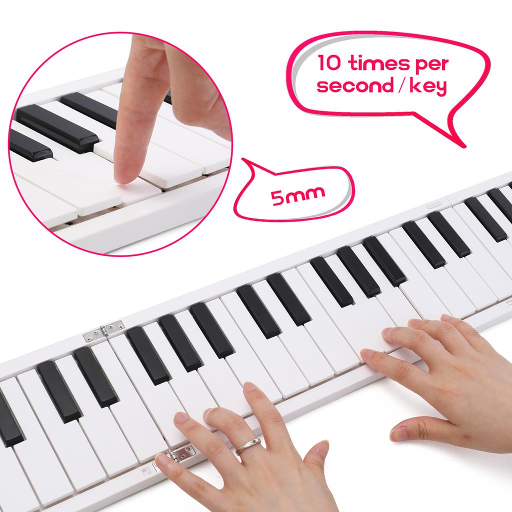 88 K-eys Foldable Piano Digital Piano Portable Electronic Keyboard Piano for Piano Student Musical