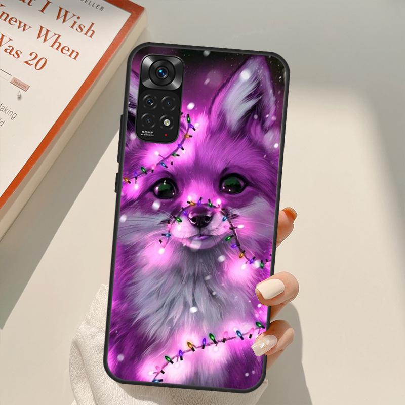 Чехол с милым мультяшным животным лисой для Xiaomi Redmi Note 10 8 9 11 Pro 8T 9S 10S 11S Redmi 10C 9C 9A 9T K50 K40 Gaming