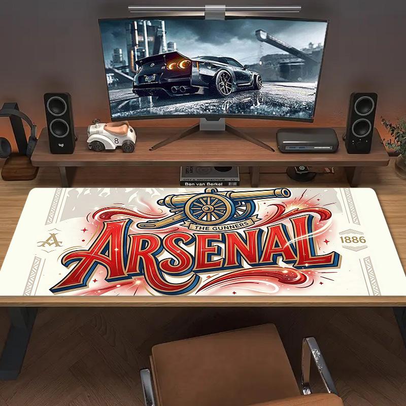 Arsenal F.C Print Cushion Non-slip Laptop Tablet Big Mousepad XXL Mat Mini PC Playmat With Lock edge