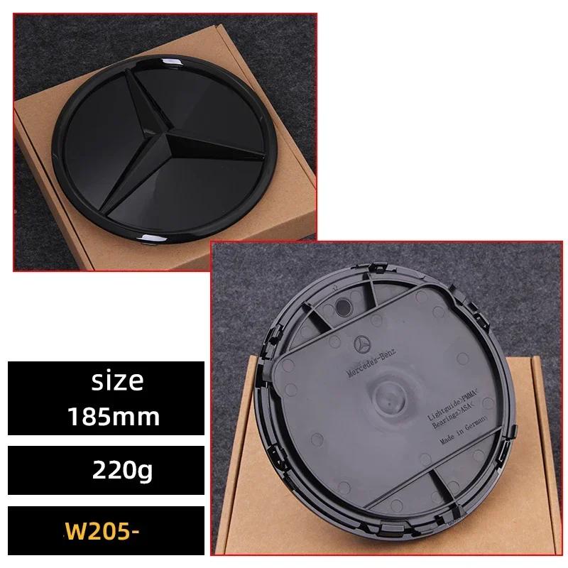 1pcs Car Front Grille Emblem Star Badge  Logo Mirror For Mercedes Benz W205 W204 W253 W213 W206 W166 gle glc
