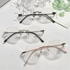Rimless Blue Light Blocking Finished Myopia Glasses Women Metal Frameless Polygon Shortsighted Eyewear Diopter -1.0 -1.5 To -4.5
