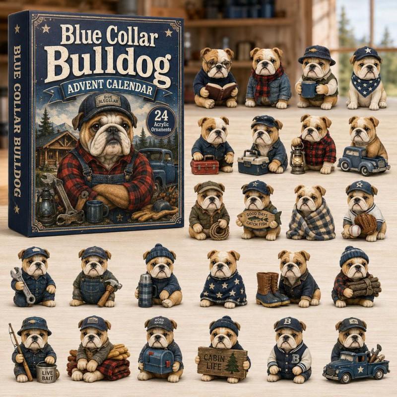 2026 Dog-Themed Christmas Advent Calendar Acrylic Blind Box Gift Kids Adults Decorative Hanging Ornament