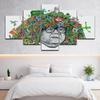 Bedroom Home Decor Prints 5 Pcs Color Cartoon People Derivative Painting Wall Art Modular Modern Poster Canvas Pictures No Frame
