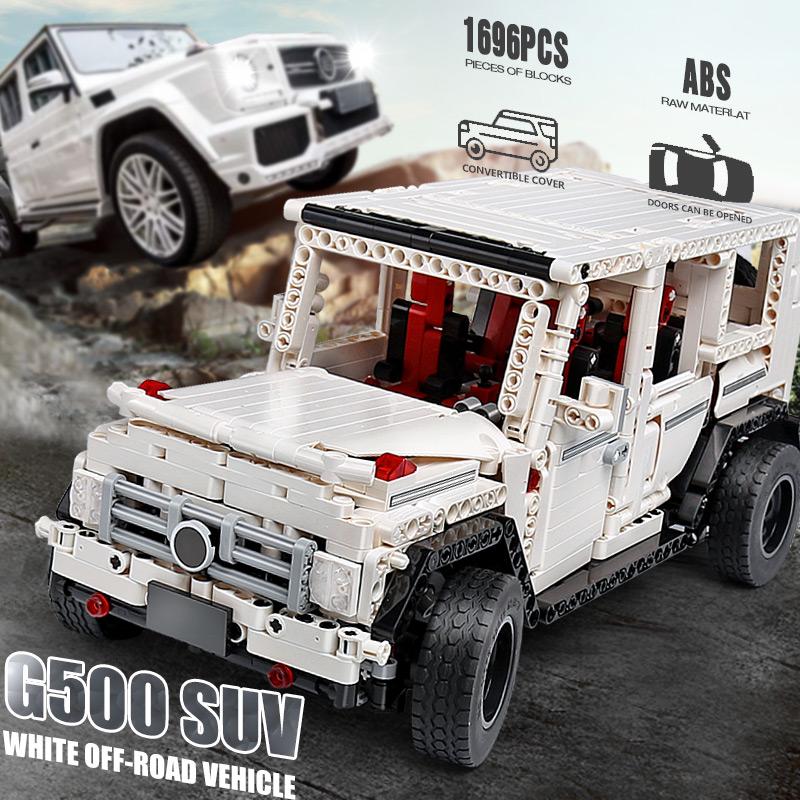 MOULD KING MOC High-Tech The SUV G500 Wagon Off-road Vehicle Truck Model Building Blocks Brick Kids Educational Toys Gifts