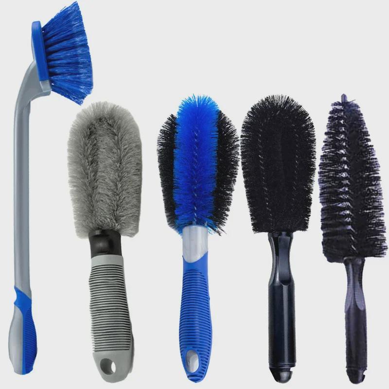 Синий набор для мытья шин и колесных дисков для обслуживания и чистки