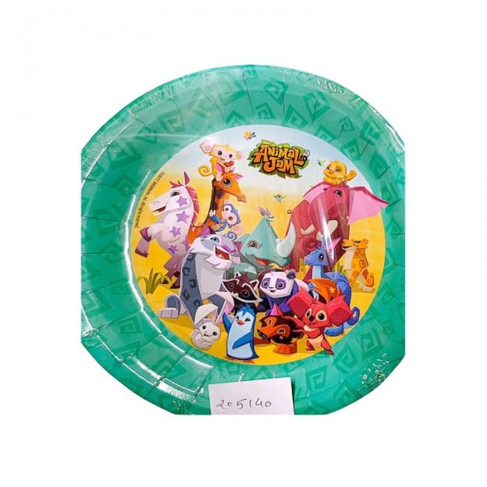Тарелки для вечеринок с персонажами Animal Jam Tinimal Tjam (Пакет из 8)