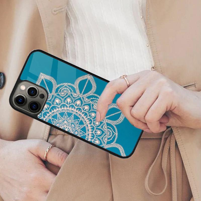 Mandala Wood Floral Magnetic Phone Case For APPLE iPhone 17 Air 16 14 13 12 Pro Max 15 Plus Wireless Charge With MagSafe Cover