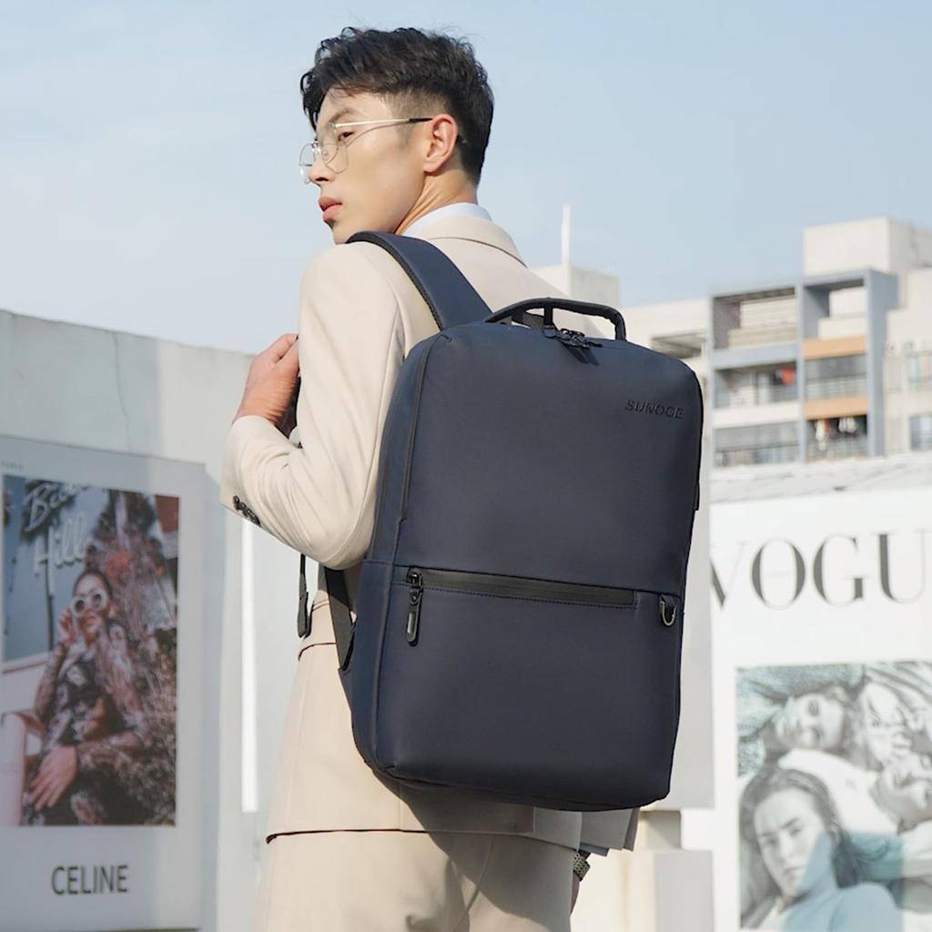 Рюкзак Водонепроницаемый Водонепроницаемый Молния Легкий Бизнес Рюкзак ПК Рюкзак Большой Вместимости 16 Дюймов С USB-портом Для Зарядки