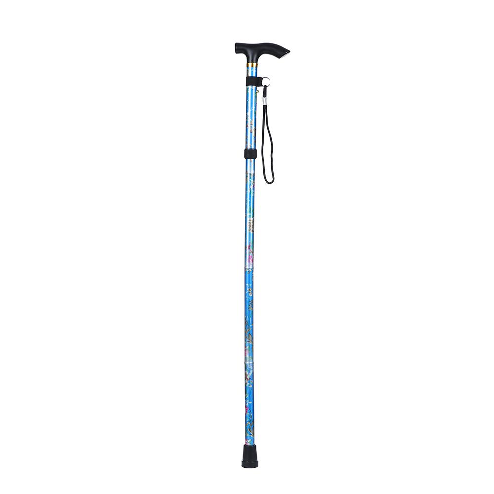 Elderly Care Gift Hiking Poles Telescopic Walking Cane Non-slip Crutches Folding Trekking Stick