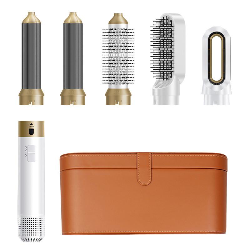 Многофункциональная расческа с горячим воздухом 5-в-1 для выпрямления и завивки, фен двойного назначения, высокоскоростная автоматическая плойка