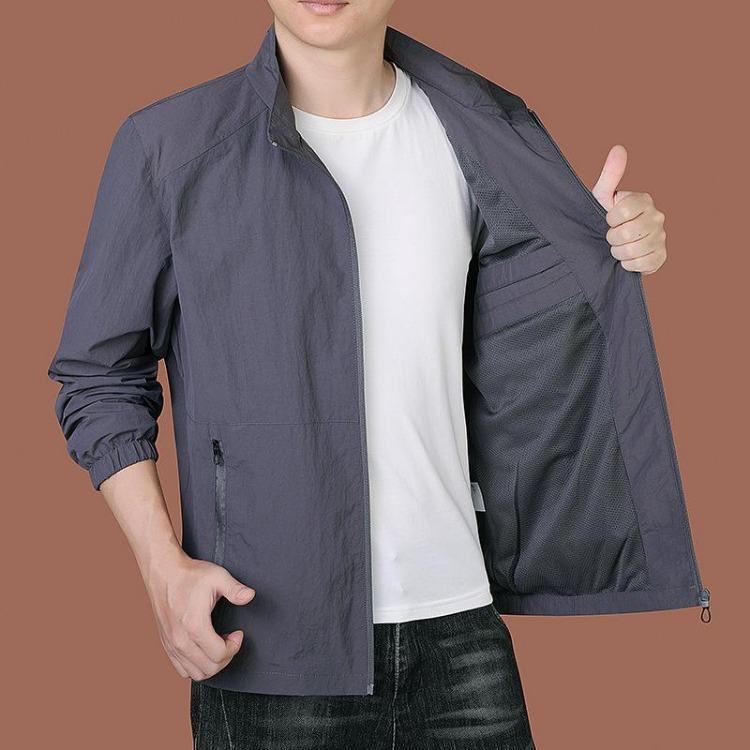 Мужская куртка Soft Shell для активного отдыха, спорта, быстросохнущая, в стиле business casual, с воротником-стойкой, весна, осень, зима