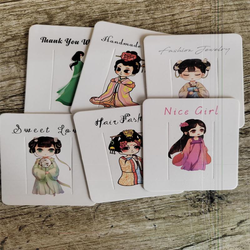 50 шт. 7x9 см крафт-бумага черно-белая цветная упаковка для ювелирных изделий карточка-заколка белая бумага демонстрационная карточка-заколка этикетка