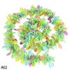 2 м Easter Подвесные Гирлянды Мишура Полосатый Орнамент DIY Венок Поделки 2025 Easter День Рождения Детский Подарок Весенний Домашний Декор для Вечеринки